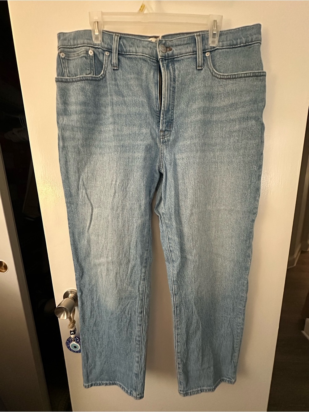 Madewell Light Wash Straight Leg Jeans